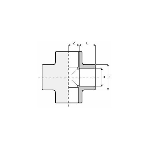 PVC Keresztidom D63